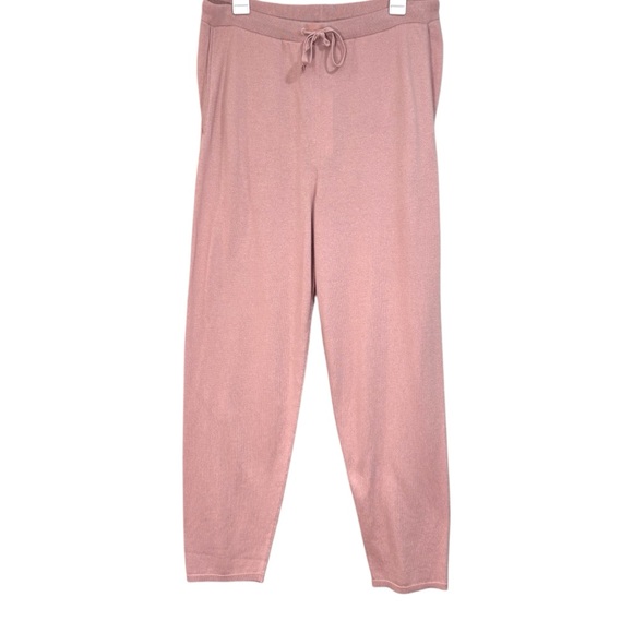 Eileen Fisher Powder Pink Organic Cotton Blend Tapered Pants Womens Medium NWT - Picture 1 of 11